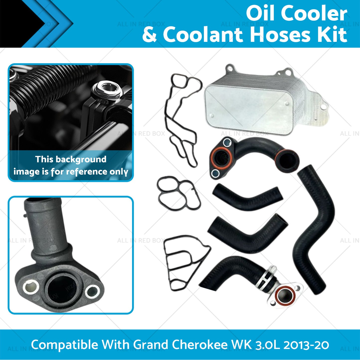 {{ Oil Cooler & Coolant Hose Set Suitable For Jeep Grand Cherokee 3.0L Eco Diesel }} - Buy Car Parts Online at {{ Kaka Auto Parts }}.