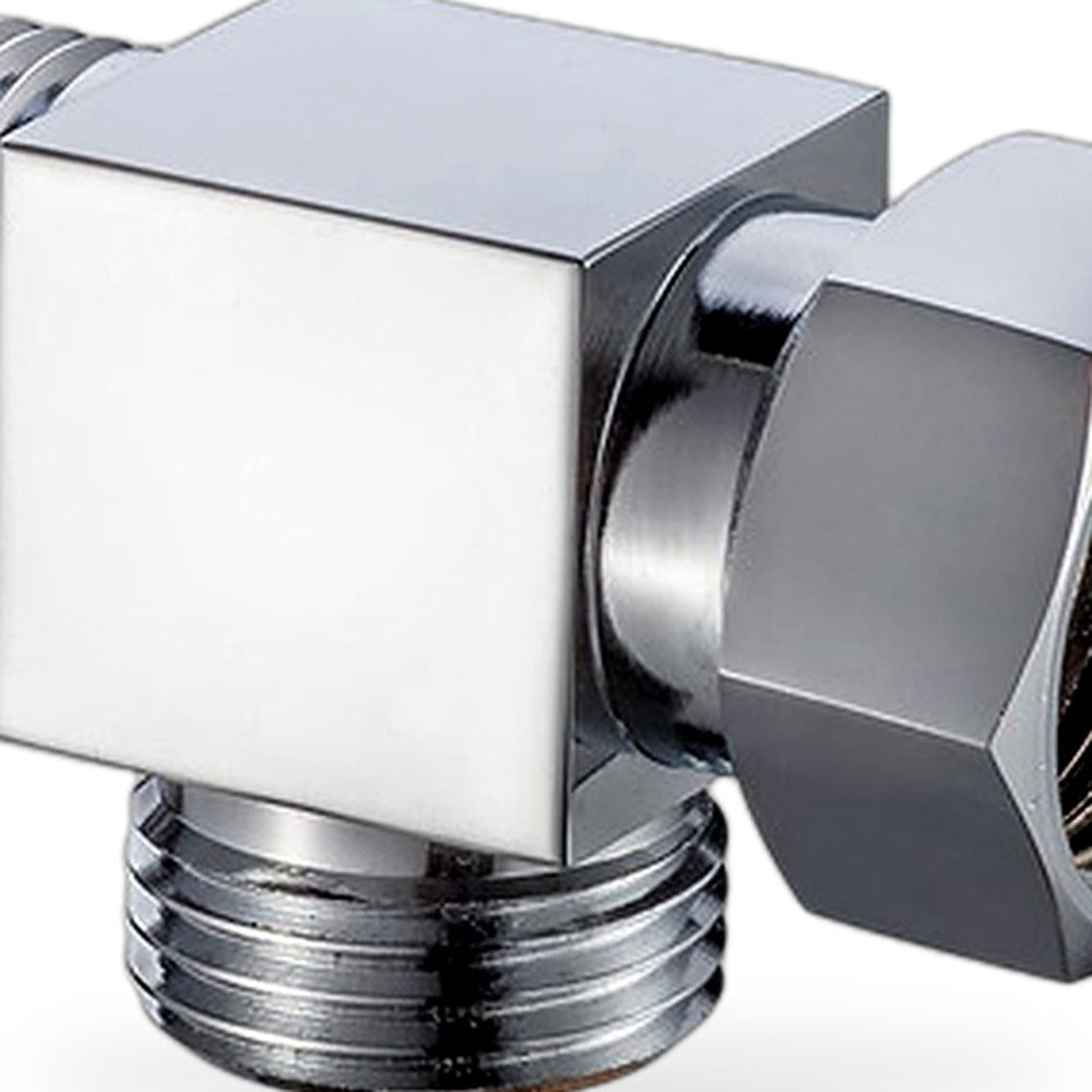 T Connector Toilet Bidet G1/2 3 Way Brass Chrome Diverter T Adapter