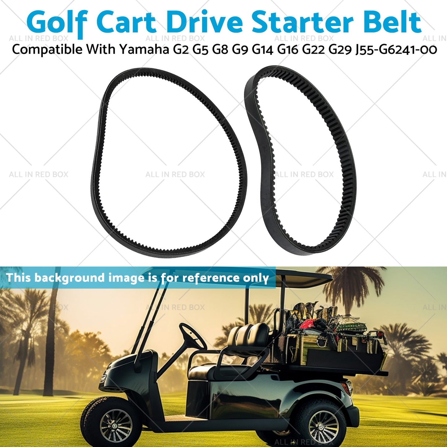 {{ J55-G6241-00 Golf Cart Drive Starter Belt Suitable For Yamaha G2 G5 G8 G9 G14 }} - Buy Car Parts Online at {{ Kaka Auto Parts }}.