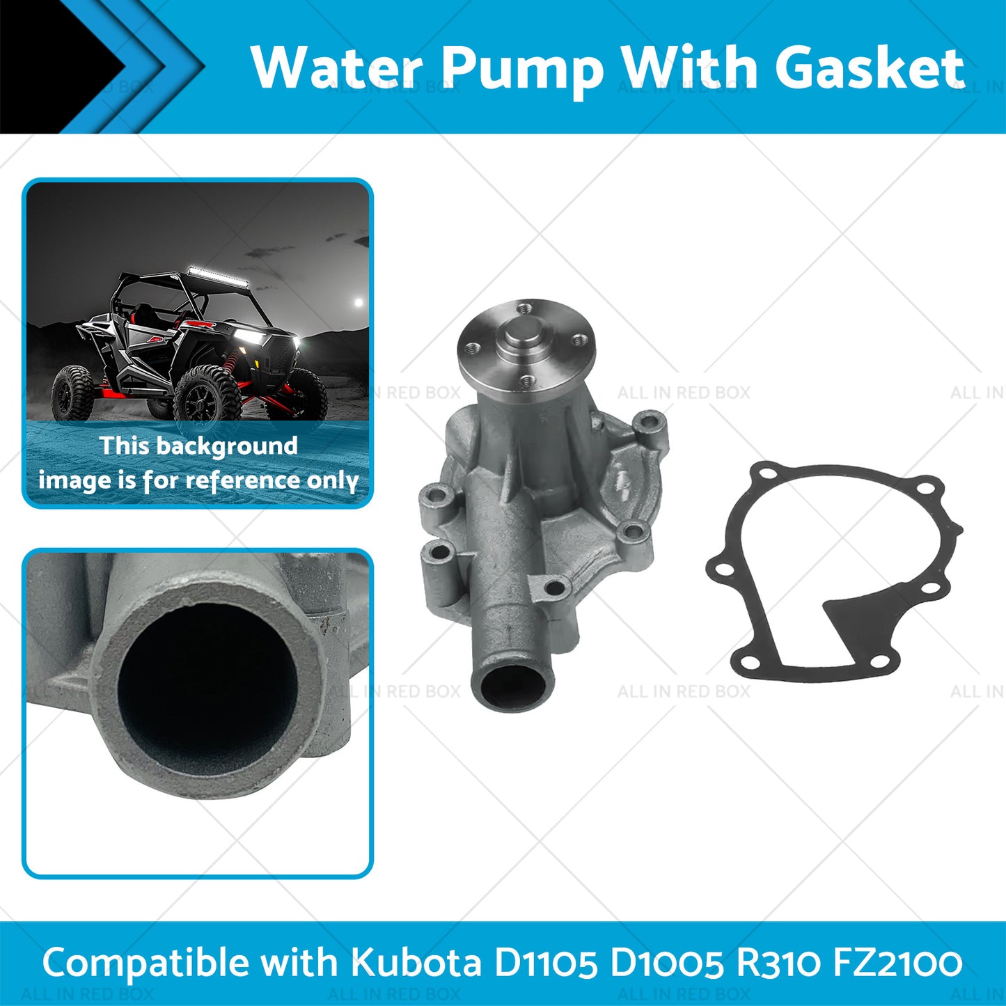 {{ 6680278 Water Pump With Gasket Suitable for Kubota D1105 D1005 R310 FZ2100 }} - Buy Car Parts Online at {{ Kaka Auto Parts }}.