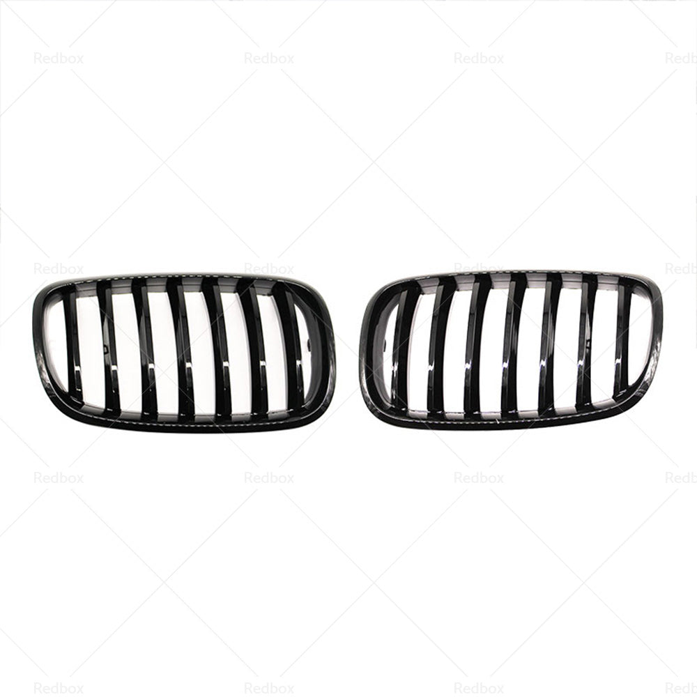 Front Bumper Kidney Grill Grille Gloss Suitable For BMW E70 X5 E71 X6 2007-2013