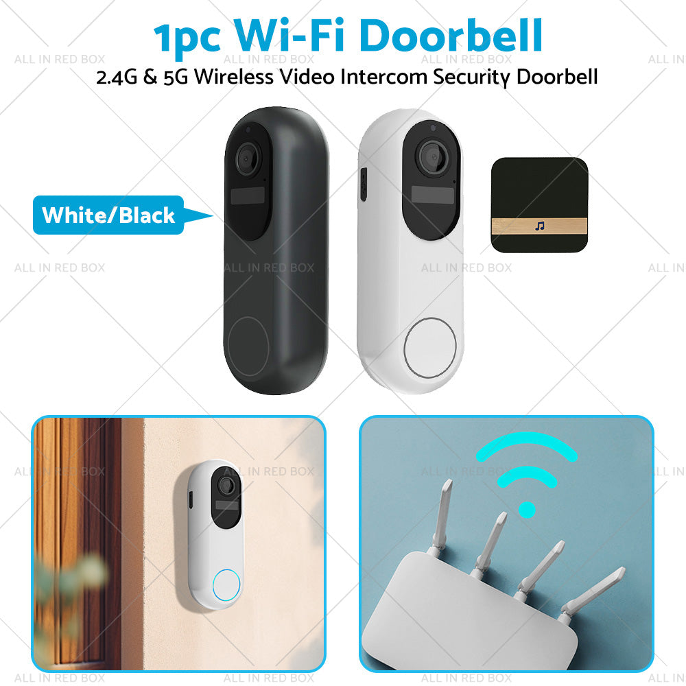 1080P WIFI Doorbell 2. 4G and 5G Wireless Video Intercom Security Door Camera