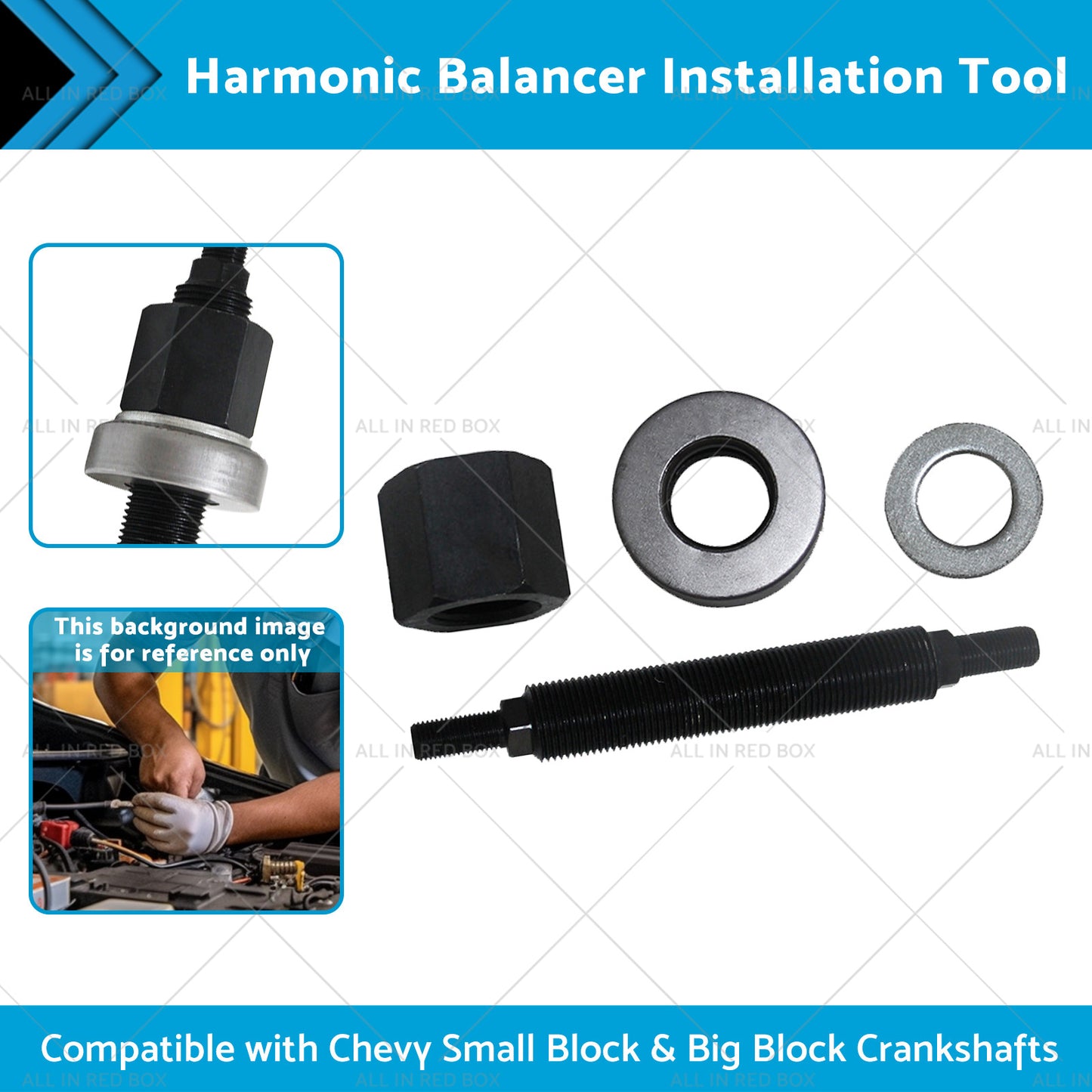 {{ Auto Harmonic Balancer Installation Tool Suitable for Chevy SBC BBC For 66515 }} - Buy Car Parts Online at {{ Kaka Auto Parts }}.