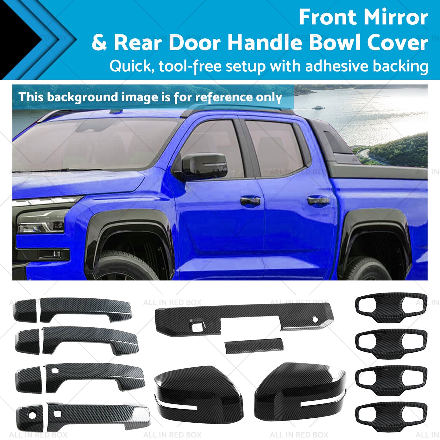 {{ Front Mirror & Rear Door Handle Bowl Cover Suitable For Mitsubishi Triton 23-25 }} - Buy Car Parts Online at {{ Kaka Auto Parts }}.