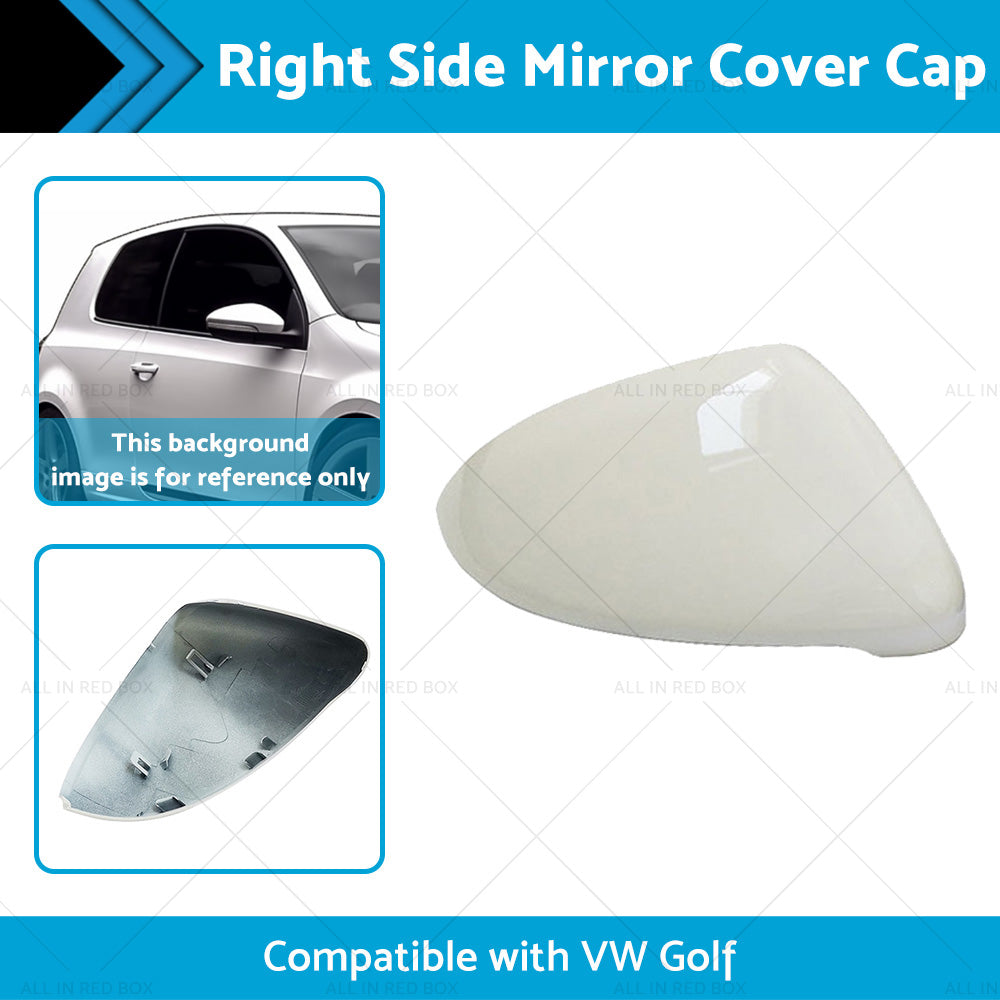 {{ Mirror Cover Cap Housing Suitable for VW Golf MK7 MK7.5 13-on Pure White RH }} - Buy Car Parts Online at {{ Kaka Auto Parts }}.