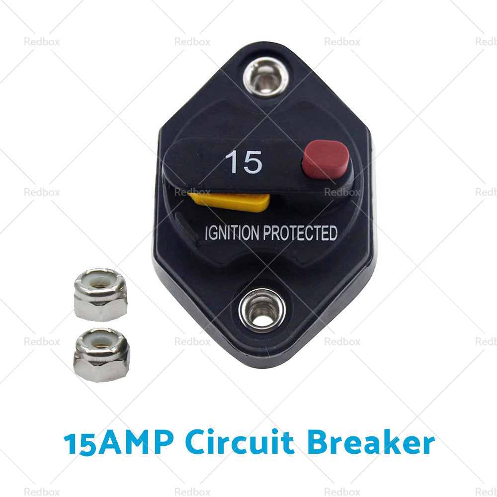 15/20/25/30/40/50A AMP Circuit Breaker Waterproof 12V 32V DC Manual Reset