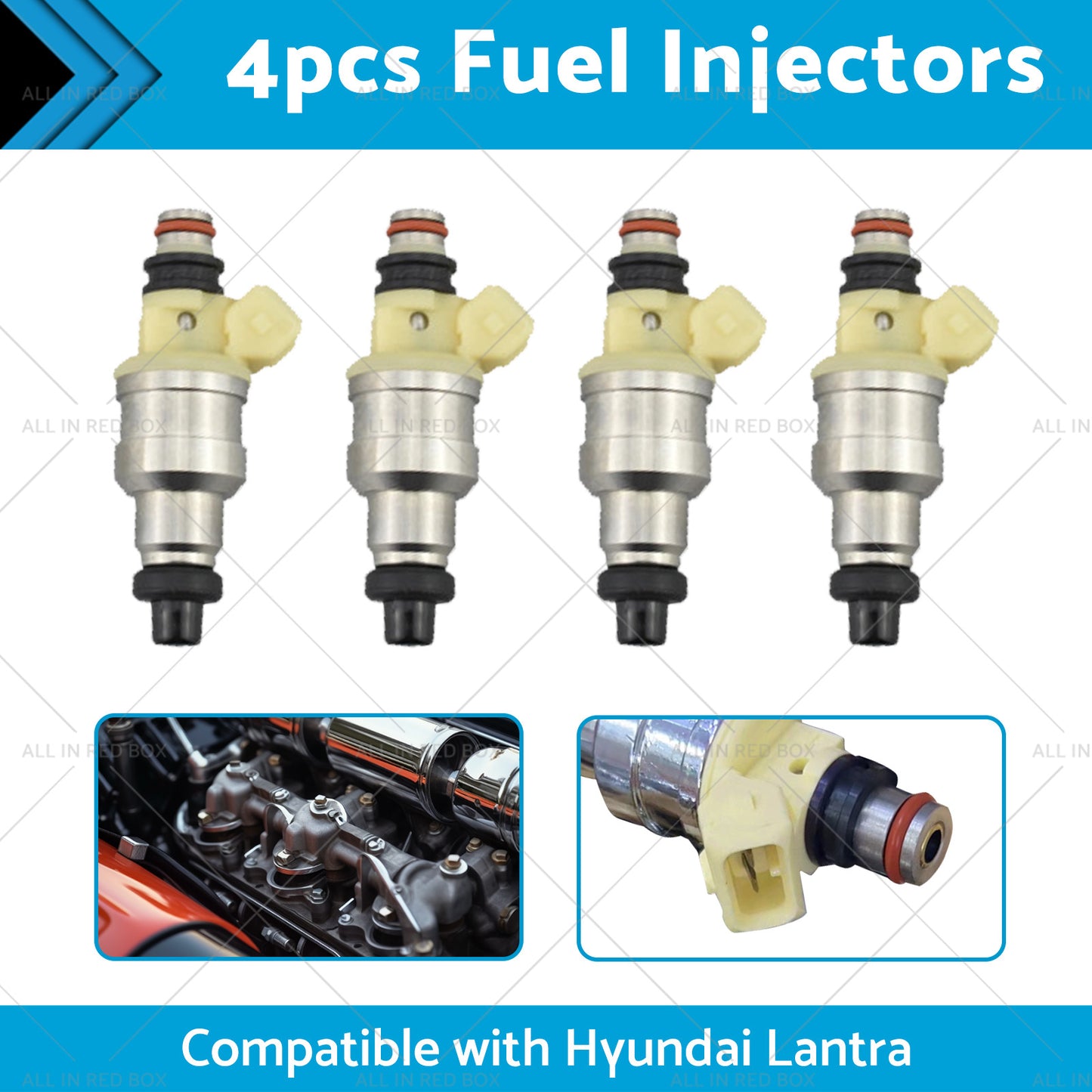 {{ 4pcs Fuel Injector Suitable For Hyundai Lantra J1 1. 6L G4CR NEW }} - Buy Car Parts Online at {{ Kaka Auto Parts }}.