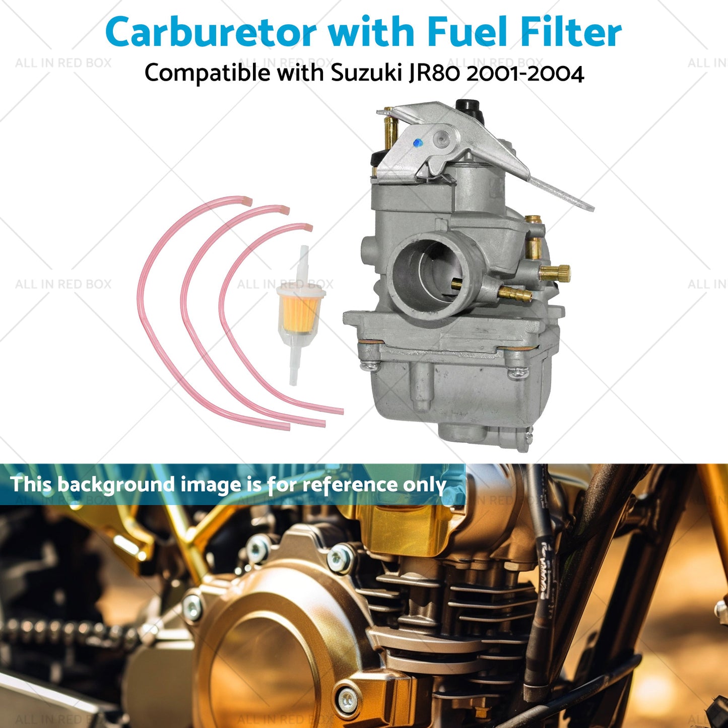 {{ 1x Carburetor with Fuel Filter Assembly Suitable for Suzuki JR80 2001-2004 Bike }} - Buy Car Parts Online at {{ Kaka Auto Parts }}.