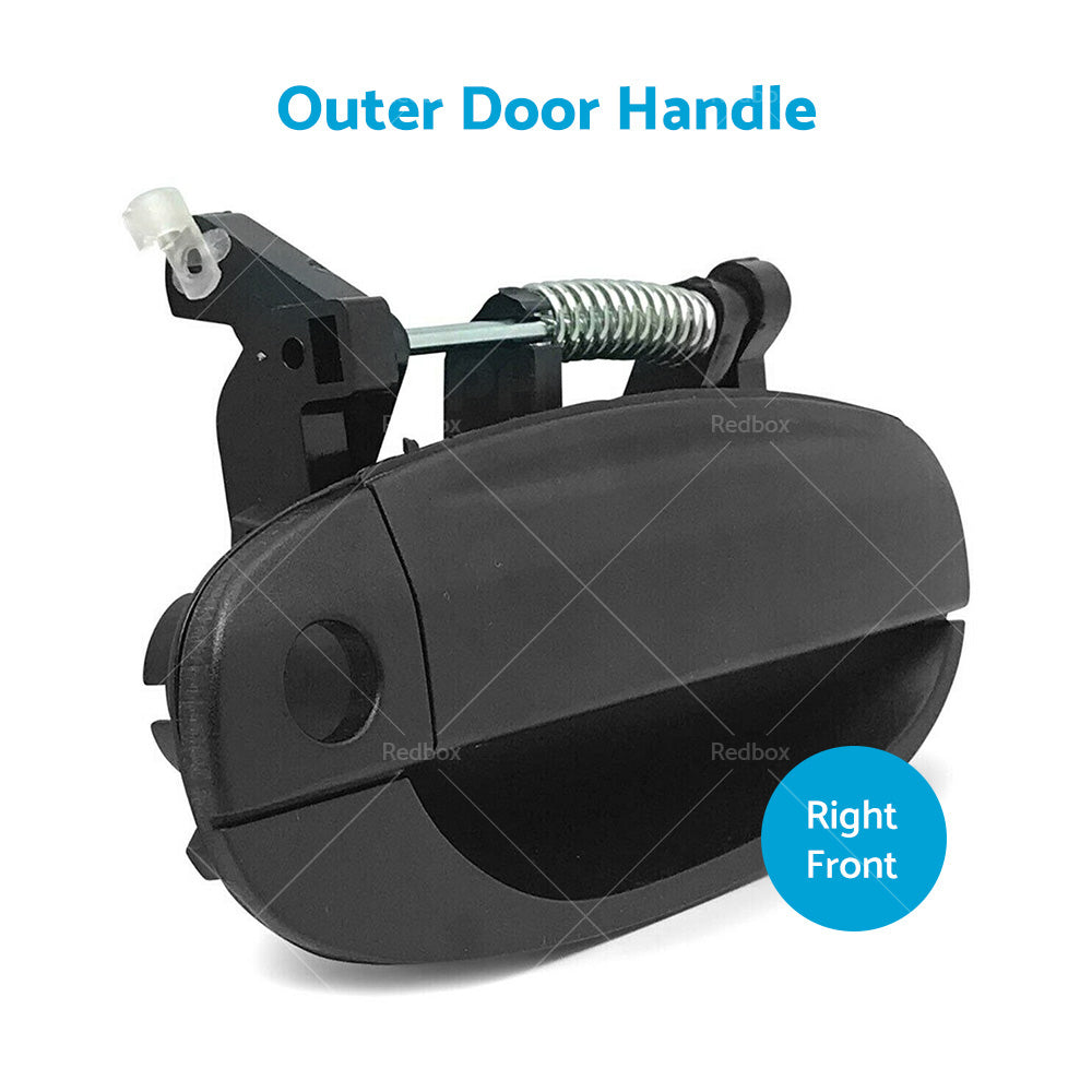 Front Outer RH Right Hand Door Handle Black For Holden Barina TK Hatch 2005~2011