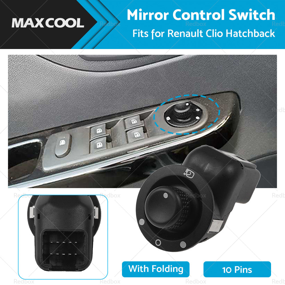 Mirror Control Switch With Folding 8200214921 For Renault Clio Mk4 2013-2015