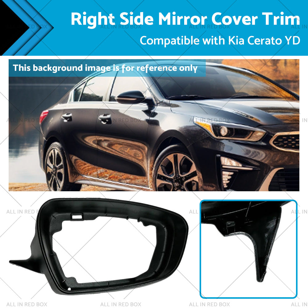 {{ Right Side Mirror Cover Trim Suitable for ?Kia Cerato YD 2013-2018 Matte Black }} - Buy Car Parts Online at {{ Kaka Auto Parts }}.