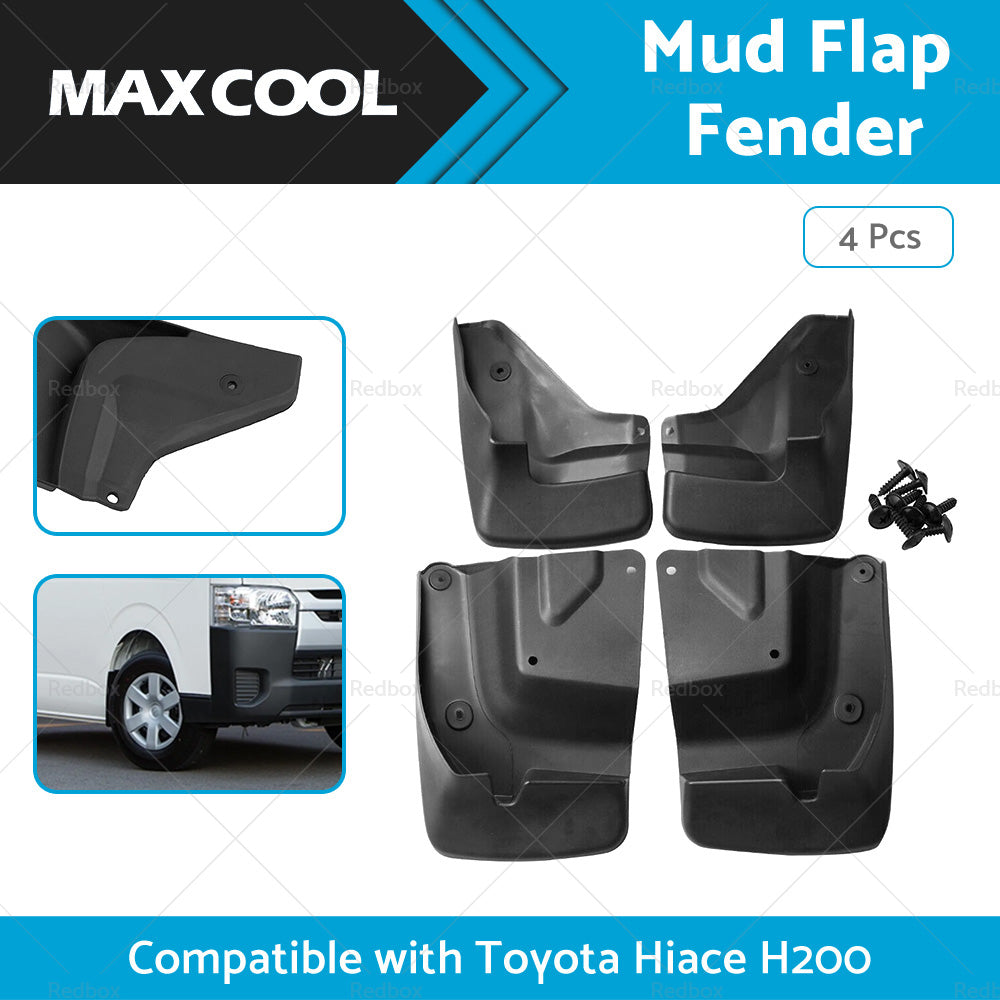 {{ 4x Splash Guard Mud Flap Fender Mudguard Suitable for Toyota Hiace H200 Series }} - Buy Car Parts Online at {{ Kaka Auto Parts }}.