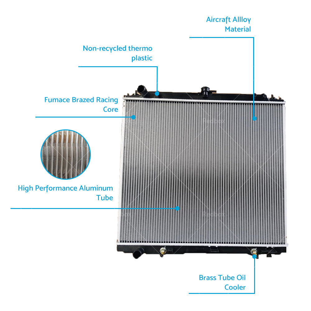 Radiator for Nissan Navara D40 YD25 or Pathfinder R51 2. 5L Turbo Diesel 2005- AT or MT