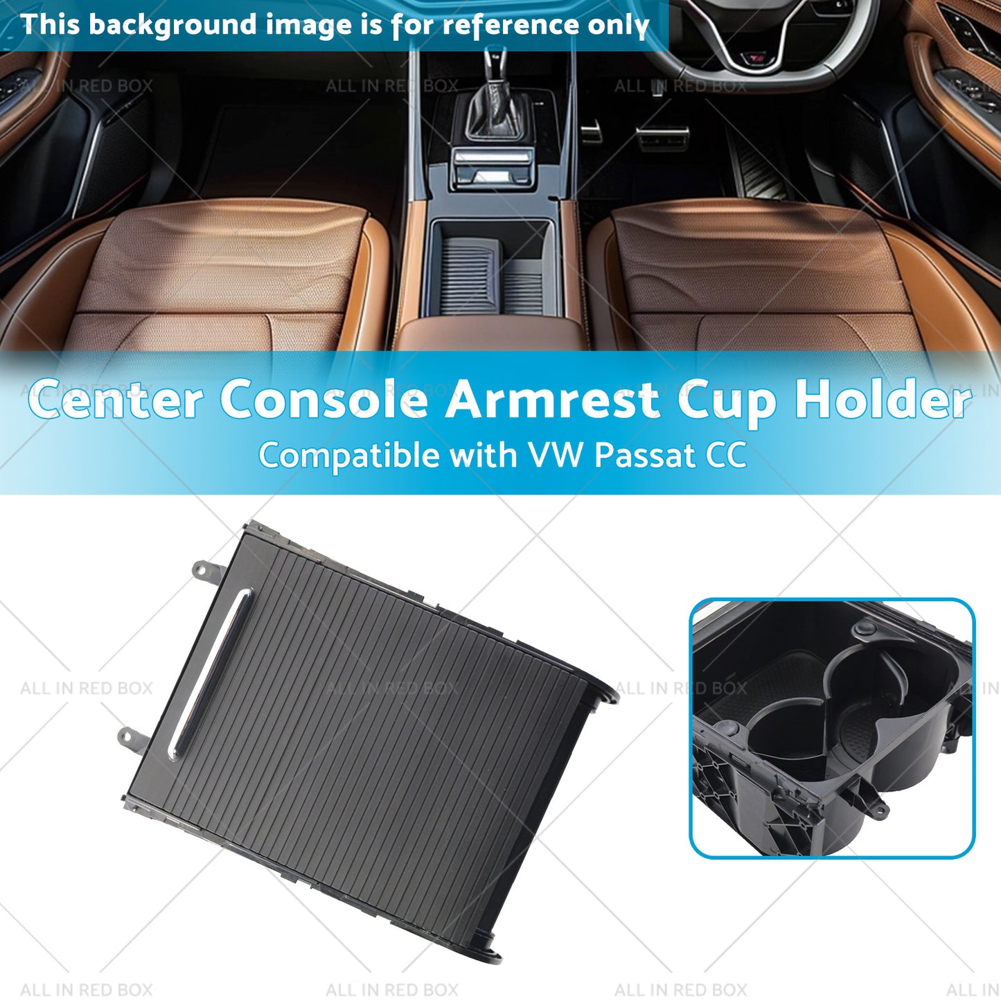 {{ 3CD858329A Center Console Armrest Cup Holder Suitable for VW Passat CC 07-13 }} - Buy Car Parts Online at {{ Kaka Auto Parts }}.