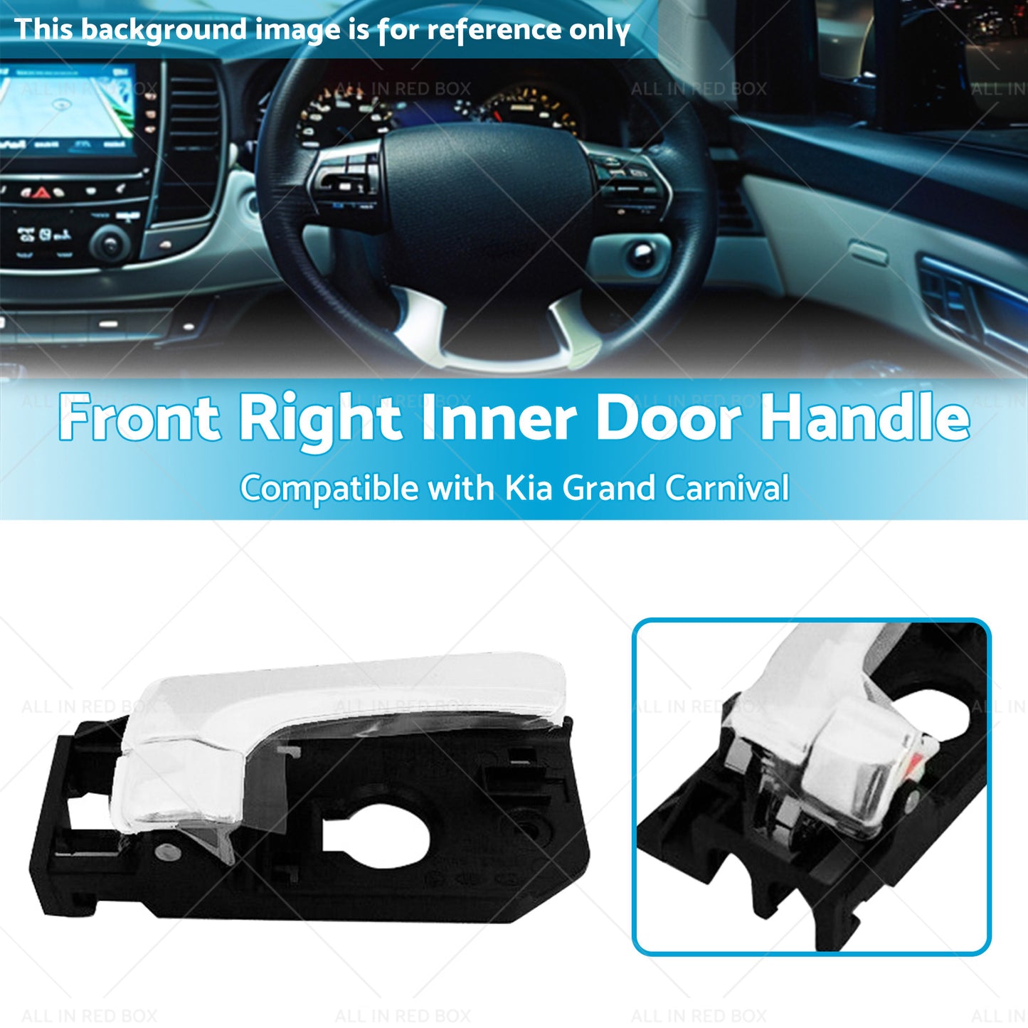 {{ Front Right Inner Door Handle Suitable for Kia Grand Carnival 2006-2014 RH }} - Buy Car Parts Online at {{ Kaka Auto Parts }}.