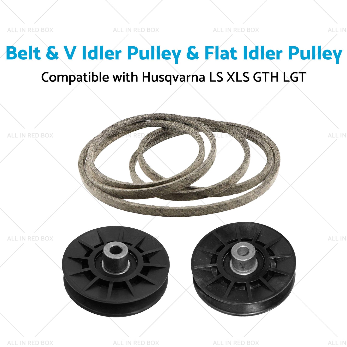 {{ Belt and V Idler Pulley and Flat Idler Pulley Suitable For Husqvarna LS XLS GTH LGT }} - Buy Car Parts Online at {{ Kaka Auto Parts }}.