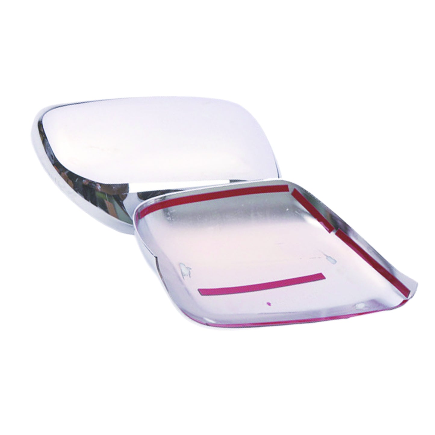 Side Door Rearview Mirror Cover Trim Chrome LH+RH Suitable for Pajero V80 07-21