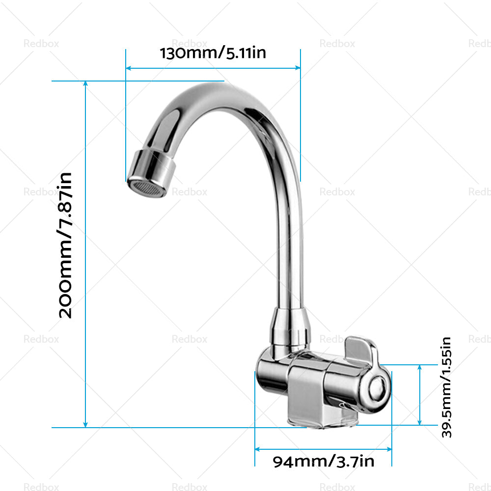 {{ For RV Motorhome Faucet Single Cold Water Tap 360 Degree Rotation 1 or 2in Mounting }} - Buy Car Parts Online at {{ Kaka Auto Parts }}.