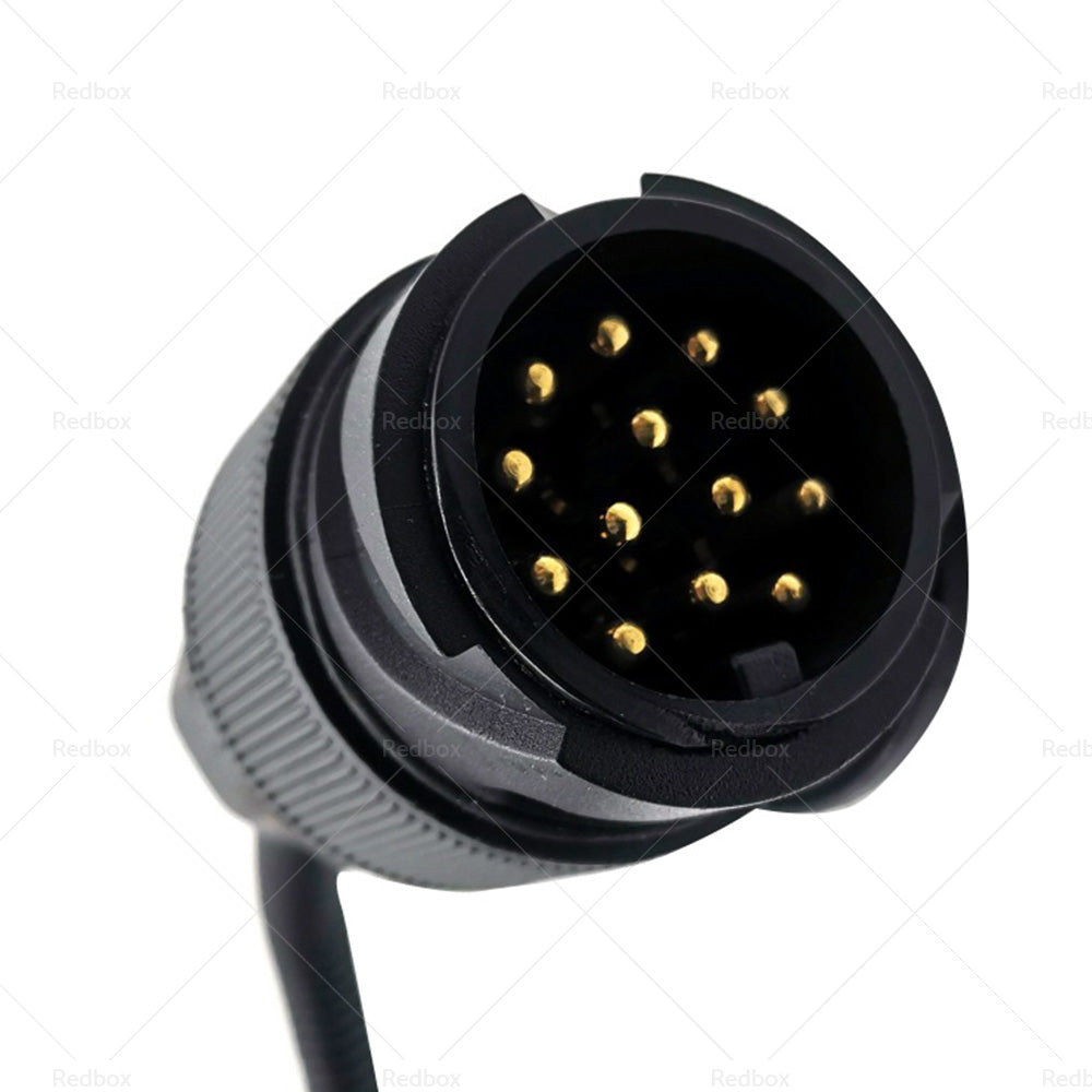 13 Pin Plug to 7 Pin Flat Socket For Trailer Adaptor Caravan Wiring Connector