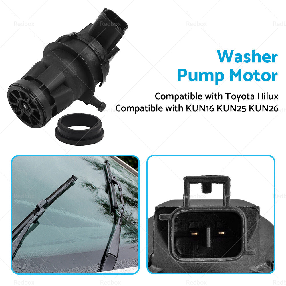 {{ Wiper Windscreen Washer Pump Motor Suitable for Toyota Hilux KUN16 KUN25 KUN26 }} - Buy Car Parts Online at {{ Kaka Auto Parts }}.