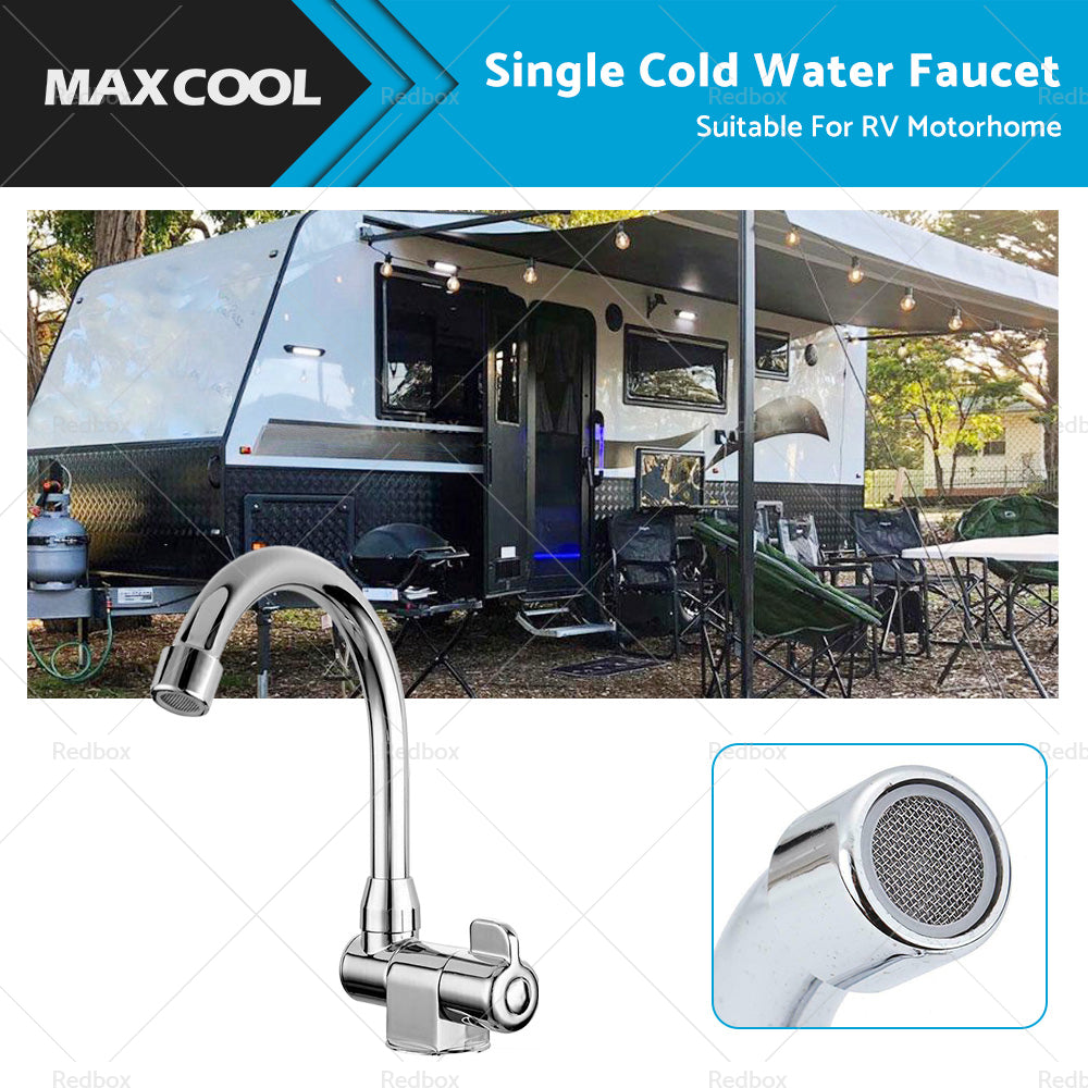 {{ For RV Motorhome Faucet Single Cold Water Tap 360 Degree Rotation 1 or 2in Mounting }} - Buy Car Parts Online at {{ Kaka Auto Parts }}.