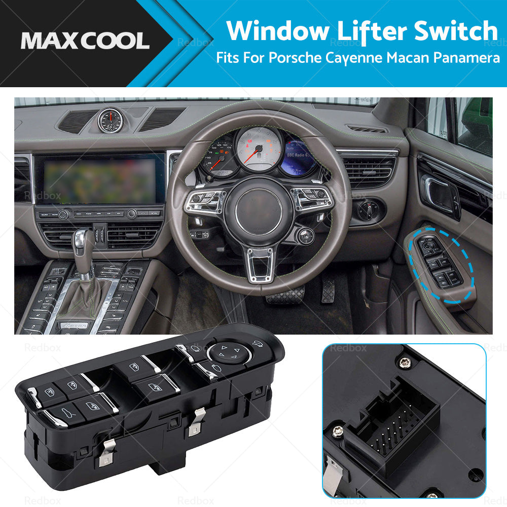 {{ 7PP959858R Window Lifter Switch for Porsche Cayenne 92A Macan 95B Panamera }} - Buy Car Parts Online at {{ Kaka Auto Parts }}.
