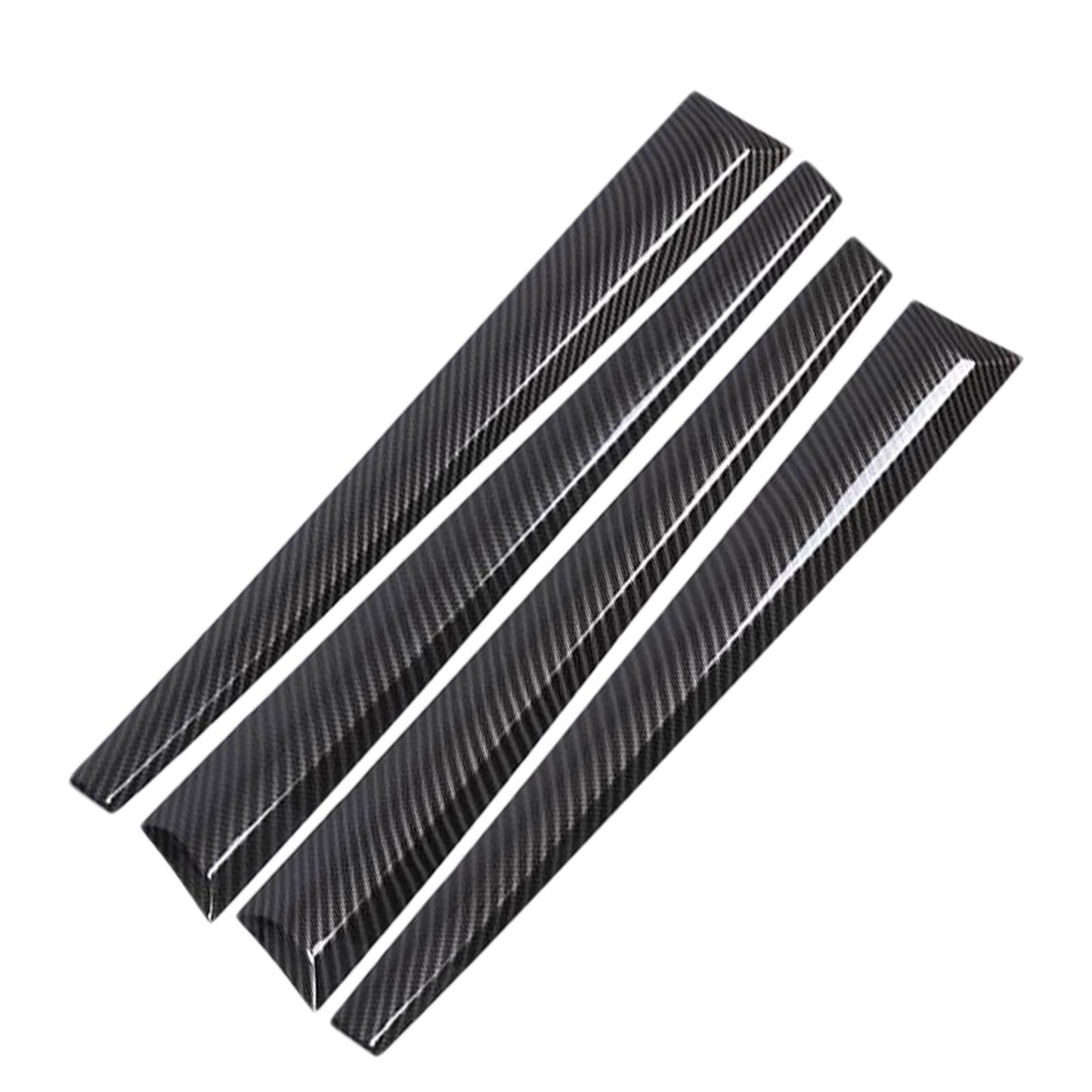 4X Carbon ABS Interior Door Panel Cover Trim Suitable For Toyota Hilux 2015-2021