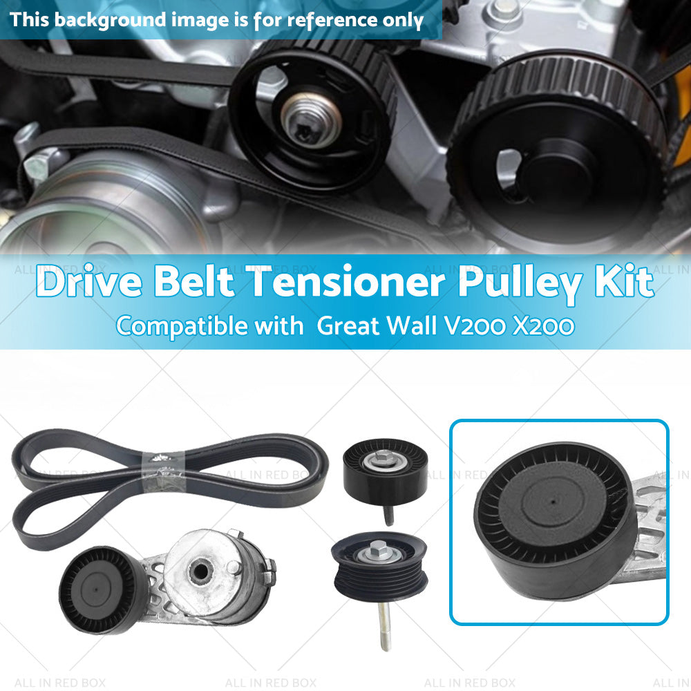 {{ Drive Belt Tensioner Pulley Kit Suitable for Great Wall V200 X200 2. 0L Diesel }} - Buy Car Parts Online at {{ Kaka Auto Parts }}.