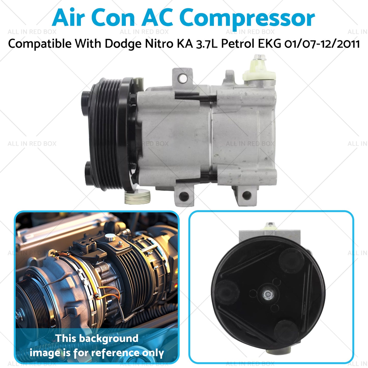 {{ Air Con AC Compressor Suitable for Dodge Nitro KA 3.7L Petrol EKG 01/07-12/2011 }} - Buy Car Parts Online at {{ Kaka Auto Parts }}.