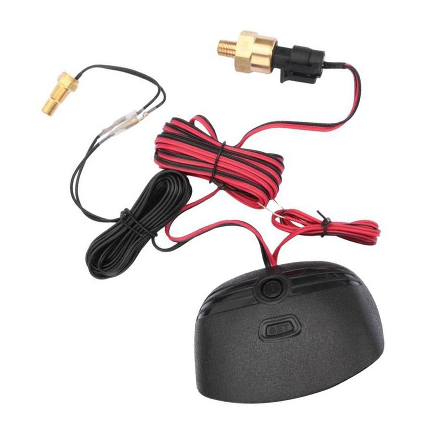 2-in-1 Digital Truck Car Water Temp Gauge Oil Pressure Meter Voltmeter Display