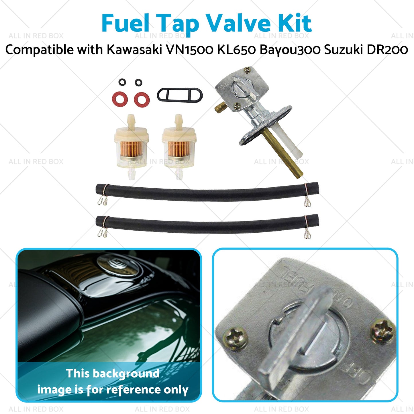 {{ 5 16'' Fuel Valve Switch Petcock For Kawasaki VN1500 KL650 Bayou300 Suzuki DR200 }} - Buy Car Parts Online at {{ Kaka Auto Parts }}.
