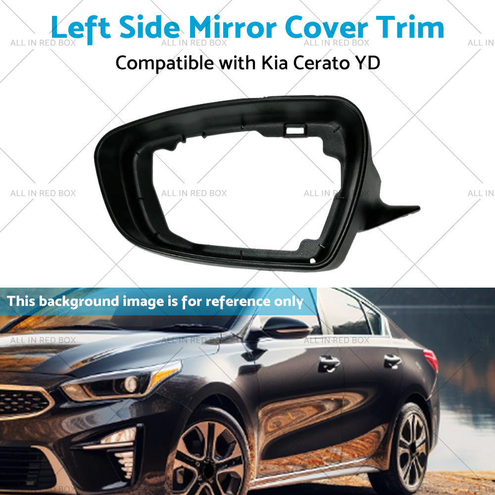 {{ Left Side Mirror Cover Trim Suitable for ?Kia Cerato YD 2013-2018 Matte Black }} - Buy Car Parts Online at {{ Kaka Auto Parts }}.