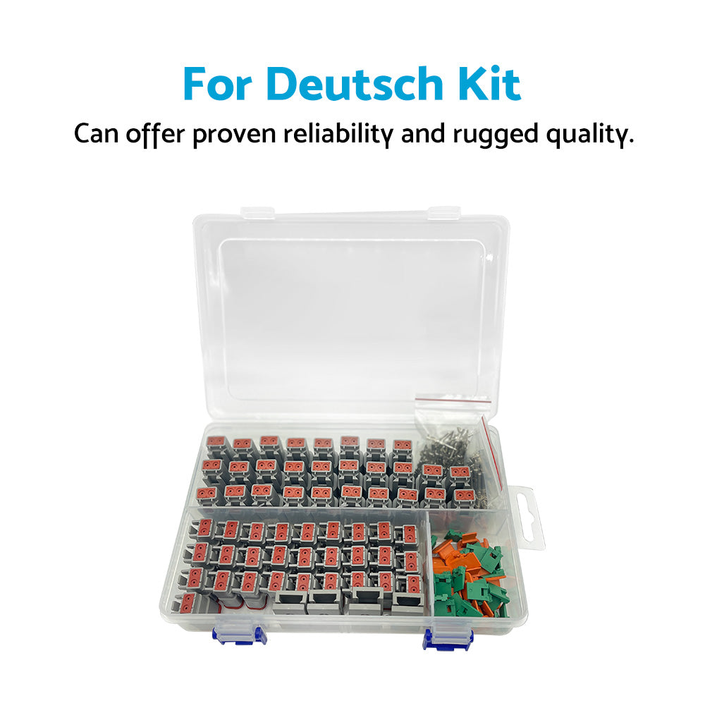 {{ 233Pcs Deutsch Kit DT 2 Way Series Connector Plug Waterproof Auto Marine DT2 Pin }} - Buy Car Parts Online at {{ Kaka Auto Parts }}.