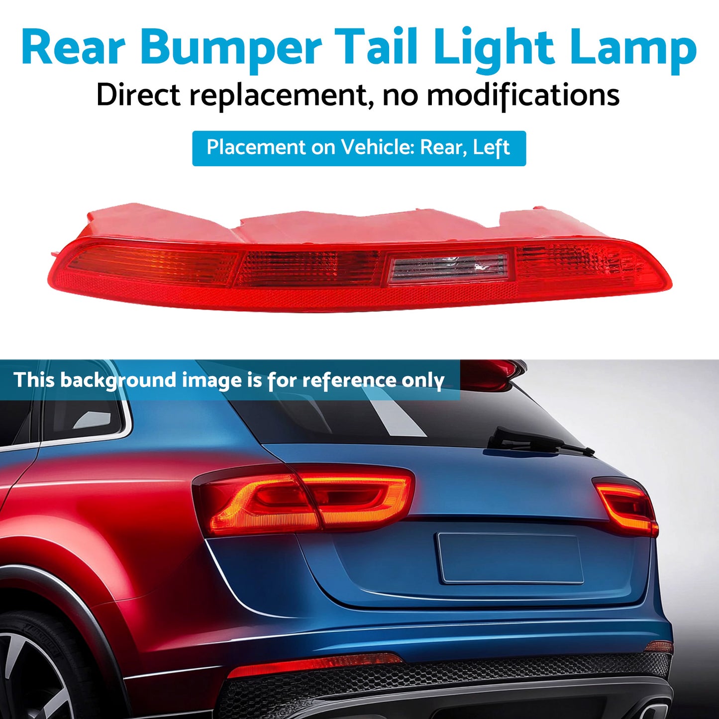 {{ Left Rear Lower Bumper Tail Light Lamp Passenger Side Suitable For Audi Q3 11-15 }} - Buy Car Parts Online at {{ Kaka Auto Parts }}.