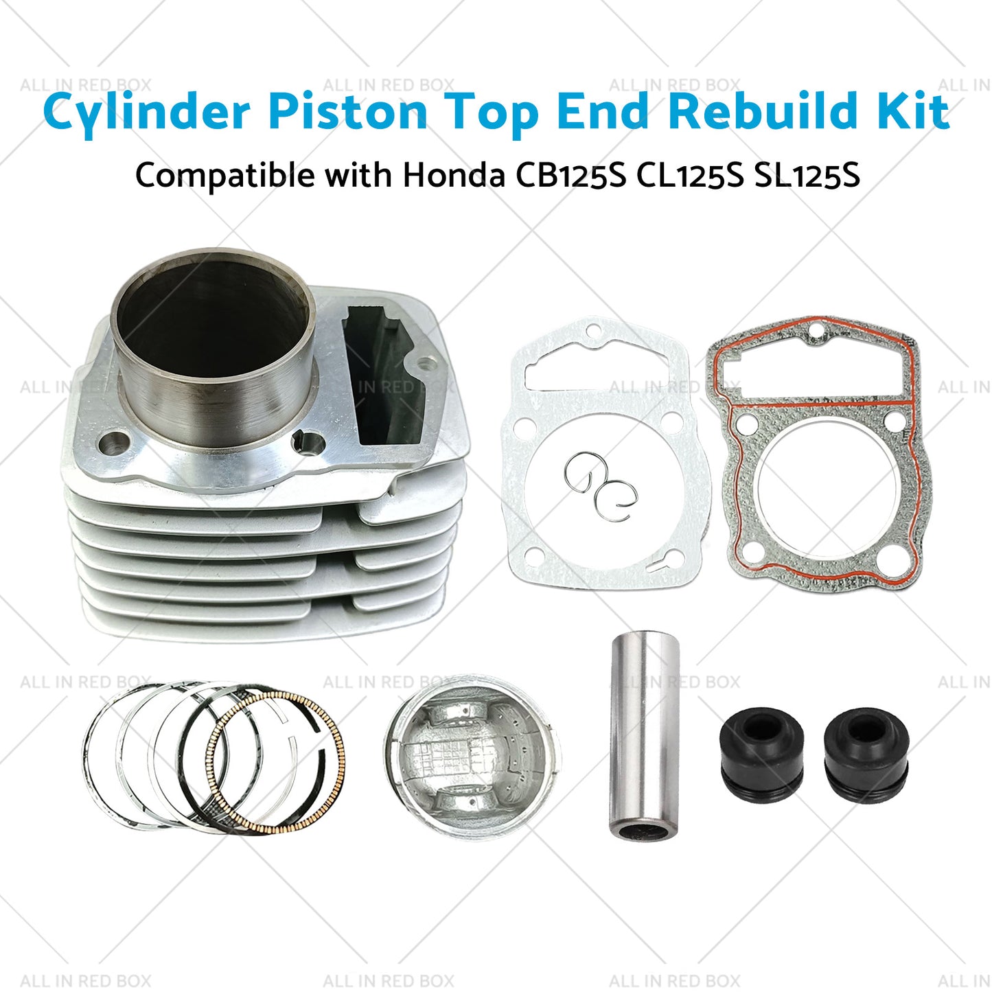 {{ CL125S SL125S Cylinder Piston Top End Rebuild Kit Suitablefor Honda CB125S 71-85 }} - Buy Car Parts Online at {{ Kaka Auto Parts }}.