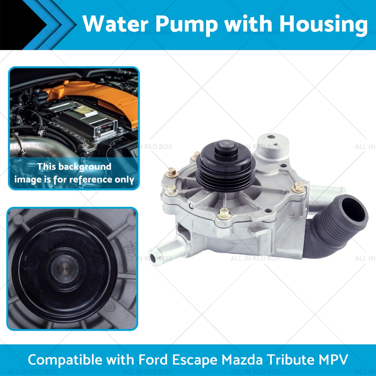 {{ Water Pump and Housing ?Suitable for Mazda Tribute MPV Ford Escape V6 3. 0L 03-06 }} - Buy Car Parts Online at {{ Kaka Auto Parts }}.