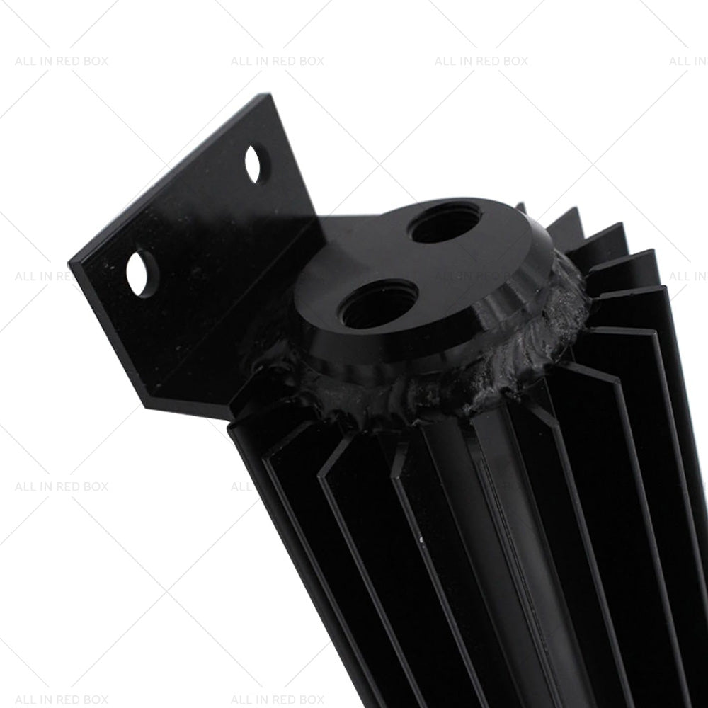 {{ Oil Cooler Universal 12'' Aluminum Dual Pass Finned Transmission W Fittings SL }} - Buy Car Parts Online at {{ Kaka Auto Parts }}.