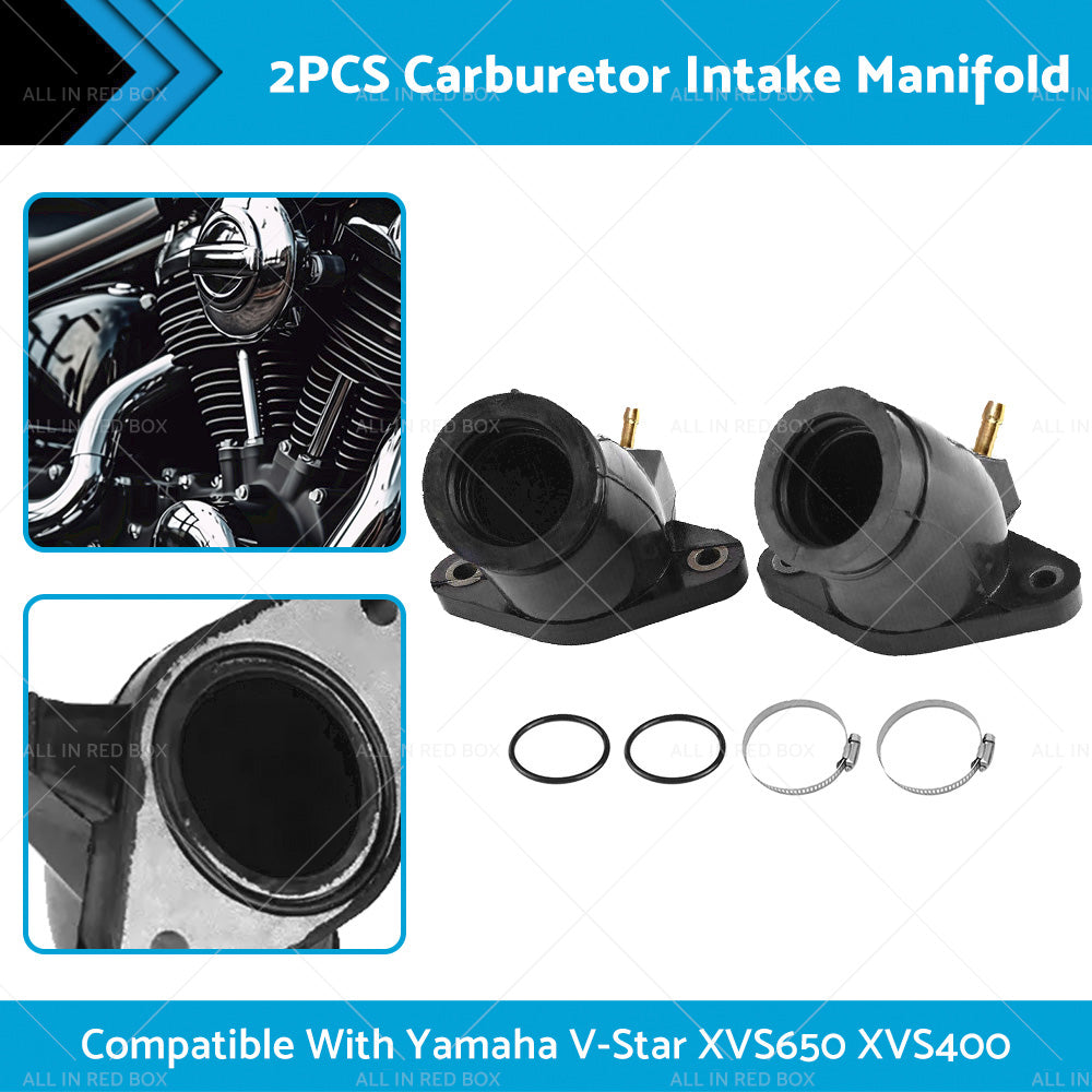 {{ Carburetor Intake Manifold Boots Suitable For Yamaha V-Star XVS650 XVS400 98-16 }} - Buy Car Parts Online at {{ Kaka Auto Parts }}.