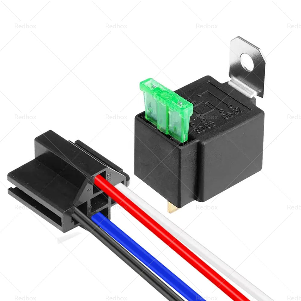 {{ 6PCS 12V Relay 4 PIN Automotive 30AMP 30A Normally Open Contact Fused 30A Fuse }} - Buy Car Parts Online at {{ Kaka Auto Parts }}.