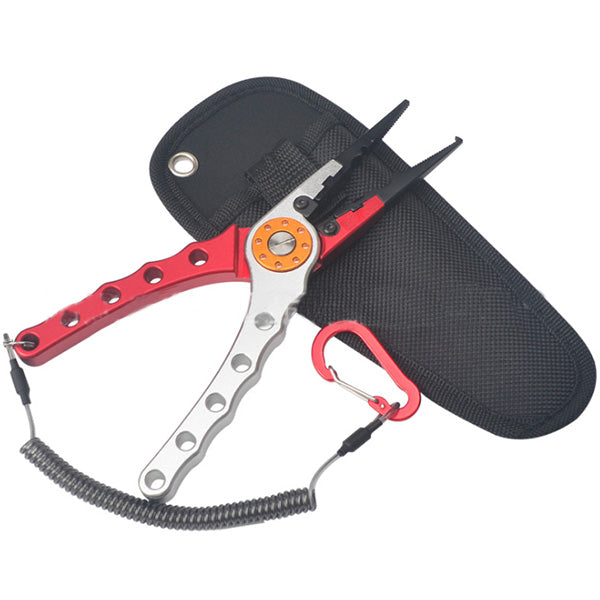 7. 9 Aluminium Fishing Pliers Hook Remover Line Cutting Mono Braid Fish Grip