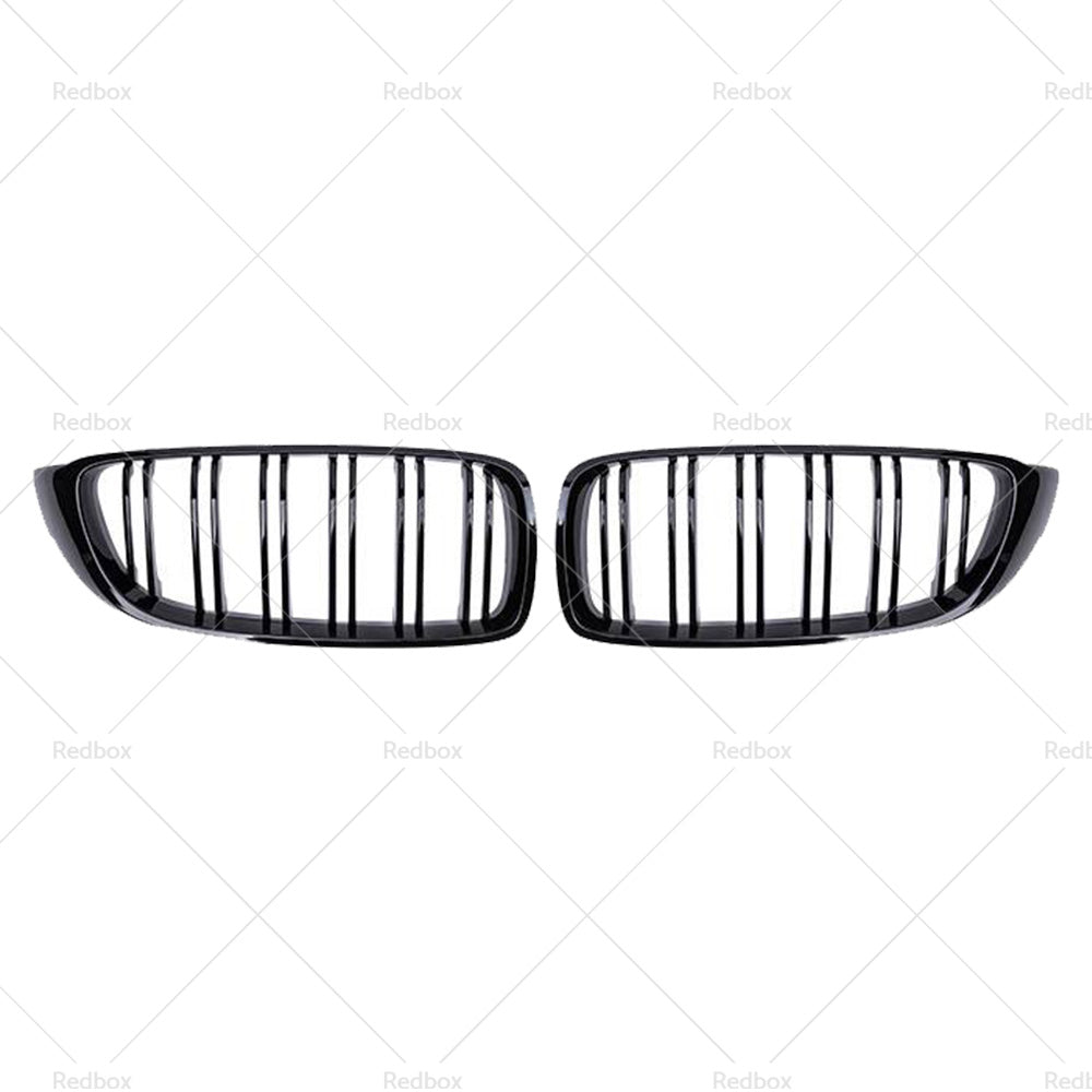 Bumper Grille Grill Suitable for BMW 4 Series F32 F33 F36 M3 F80 M4 Gloss Black