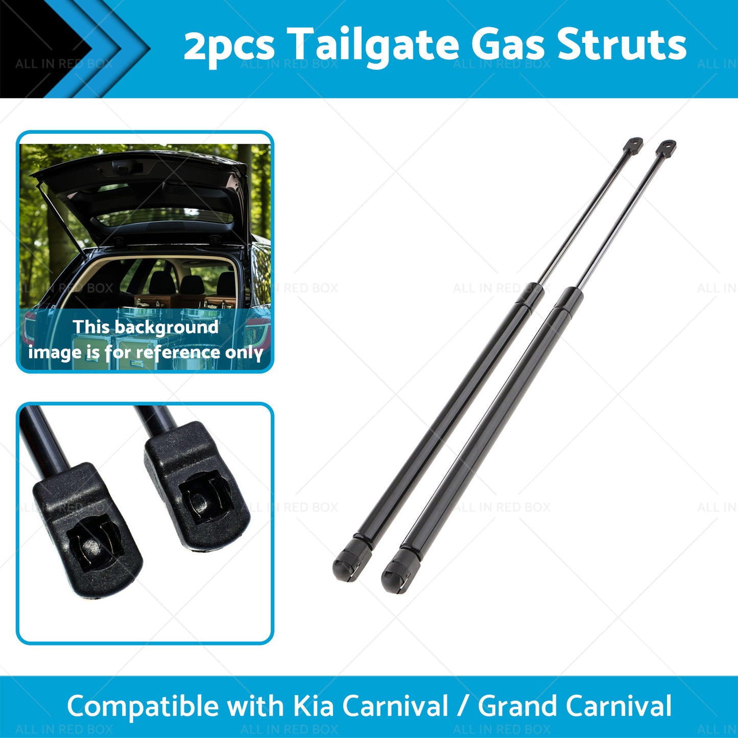 {{ 2PC Tailgate Gas Struts Suitable For Kia Carnival and Grand Carnival 06-14 6118 }} - Buy Car Parts Online at {{ Kaka Auto Parts }}.