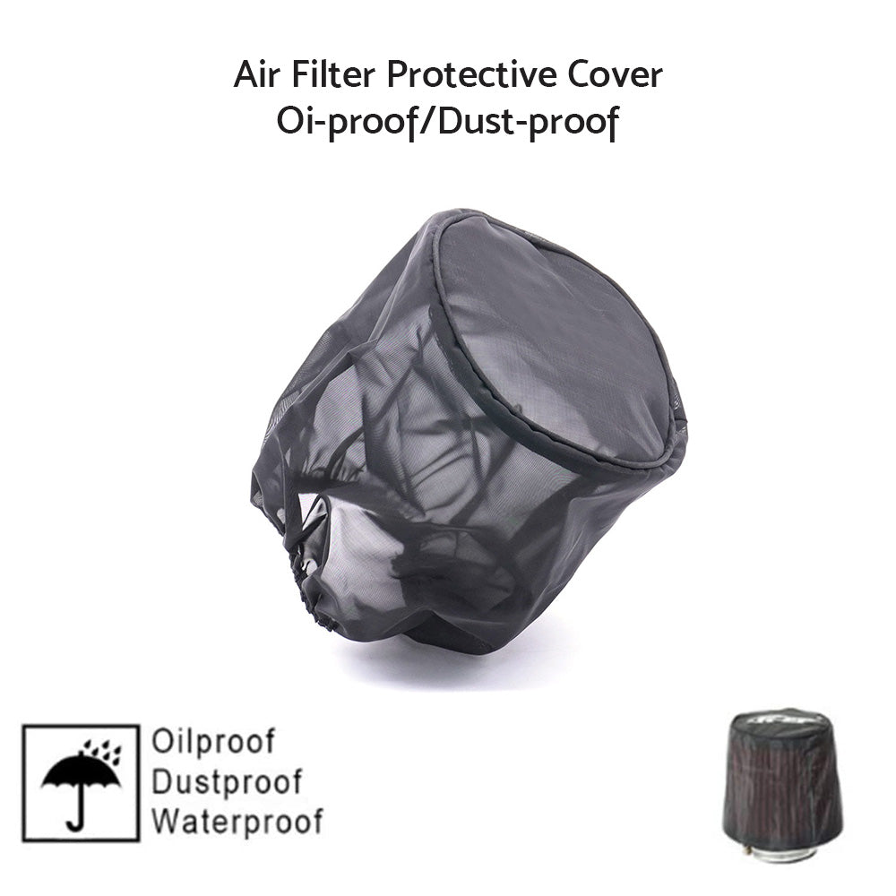 Air or Pod Filter Cover Sock Protective Cover Dust Rain Oil Universal 12 x 15cm