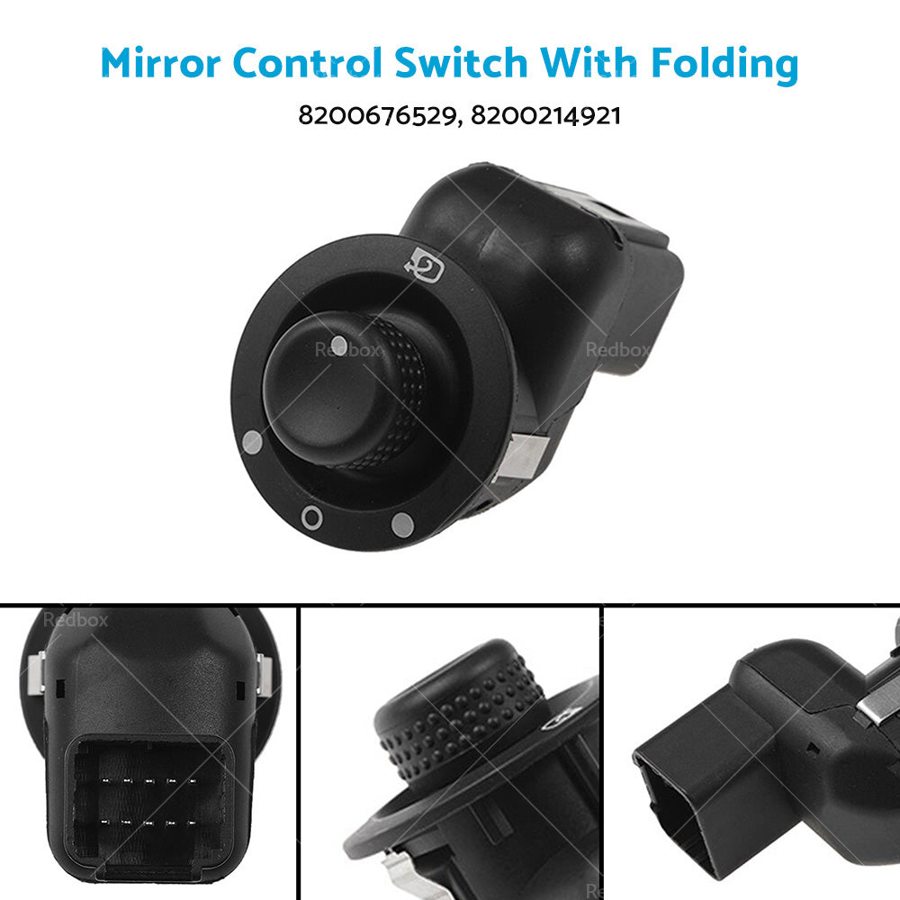 Mirror Control Switch With Folding 8200214921 For Renault Clio Mk4 2013-2015