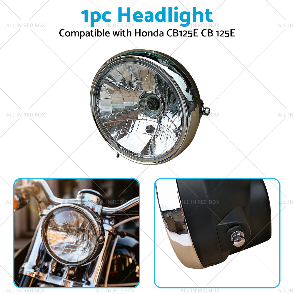 {{ Motorcycle Headlight Head Light Suitable For Honda CB125E CB 125E GLH125SH SH }} - Buy Car Parts Online at {{ Kaka Auto Parts }}.