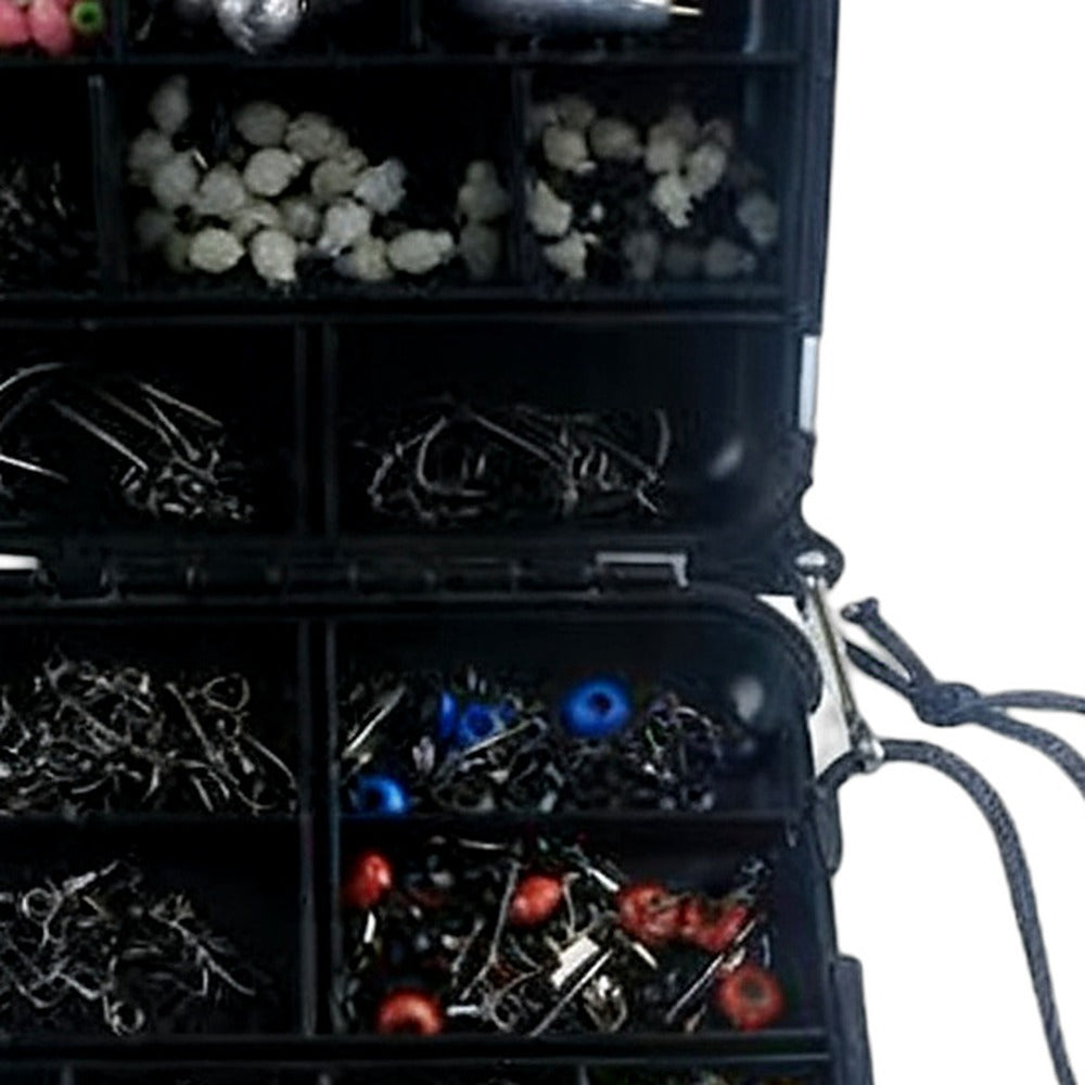 For outdoor 177Pcs/Set Fishing Accessories Tackle Kit Swivels Snaps Sinker Beads w/ Tackle Box - XQ1