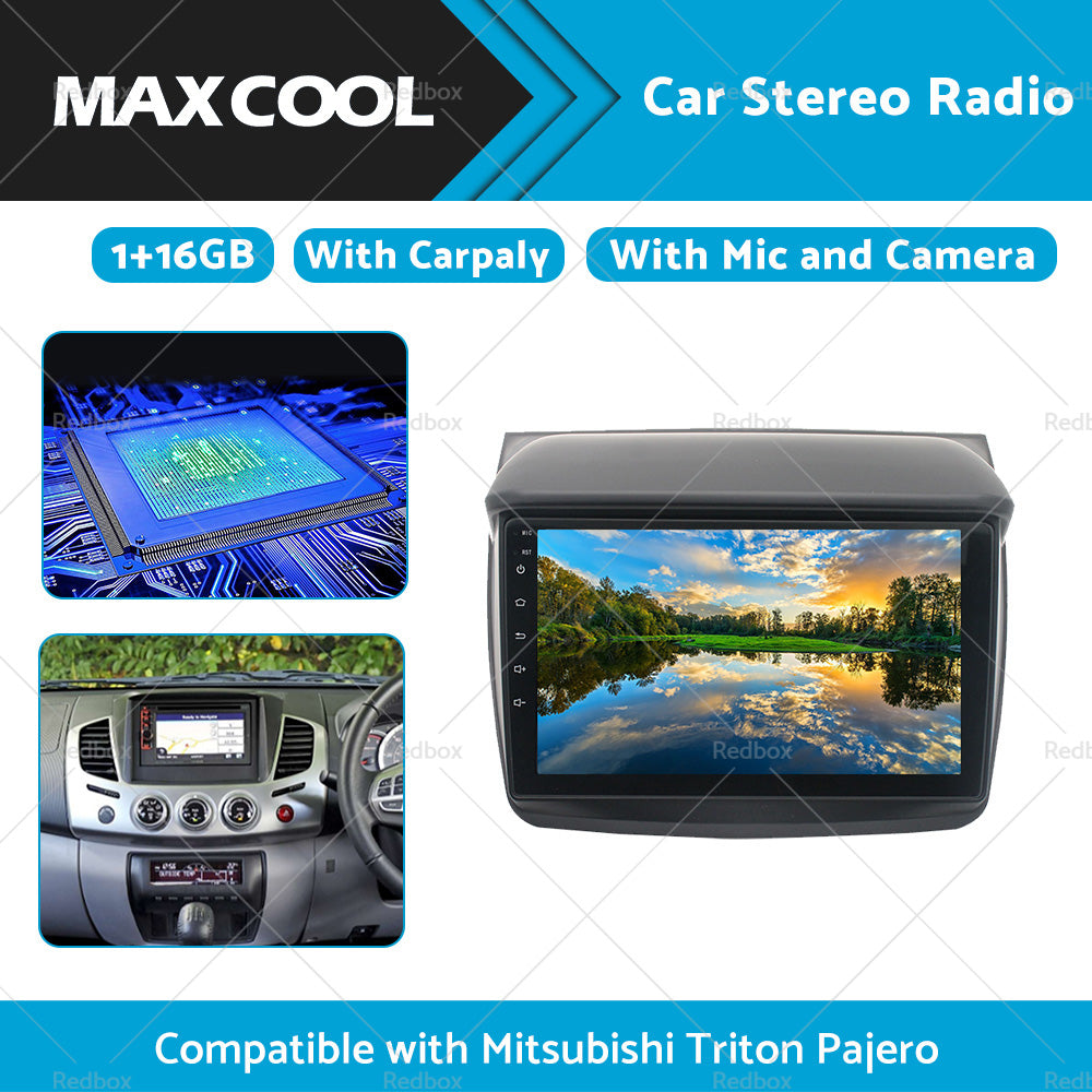 16GB Car Radio Navi GPS BT Android Suitable For Mitsubishi Triton ML MN KA KA