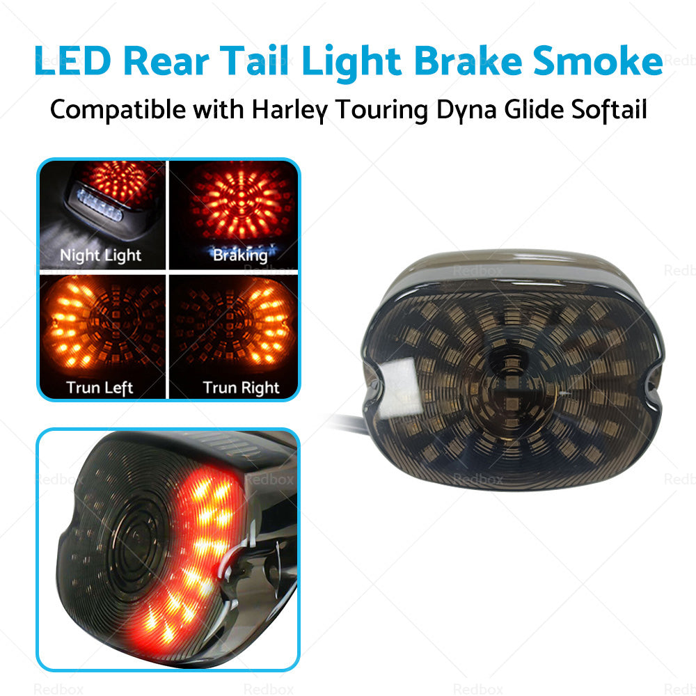 {{ LED Rear Tail Light Brake Smoke Suitable For Harley Touring Dyna Glide Softail }} - Buy Car Parts Online at {{ Kaka Auto Parts }}.