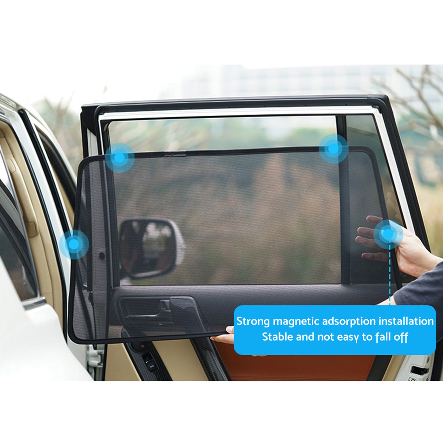{{ Window Magnetic Mesh Sunshades Suitable for Kia Sportage 21-24 UVA Protection }} - Buy Car Parts Online at {{ Kaka Auto Parts }}.