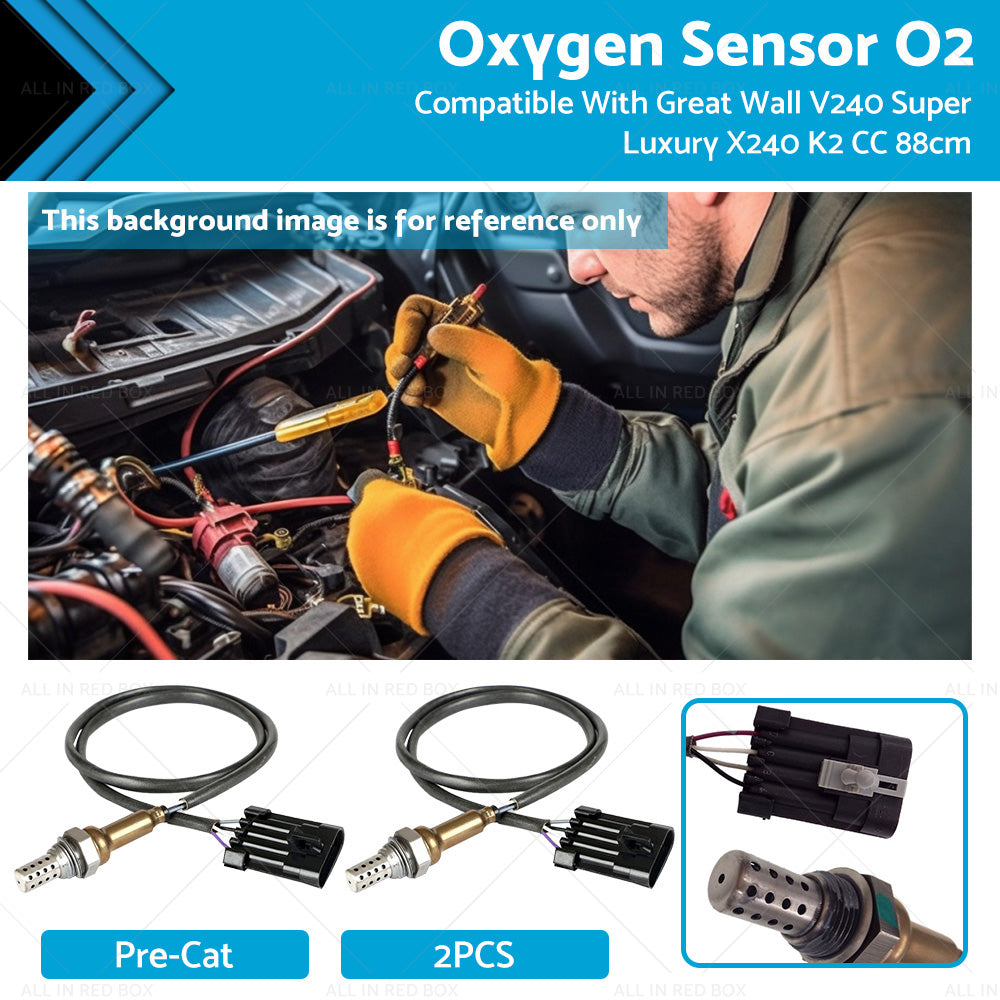 {{ 2 x Oxygen Sensor O2 Suitable For Great Wall V240 Super Luxury X240 K2 CC 2. 4L }} - Buy Car Parts Online at {{ Kaka Auto Parts }}.